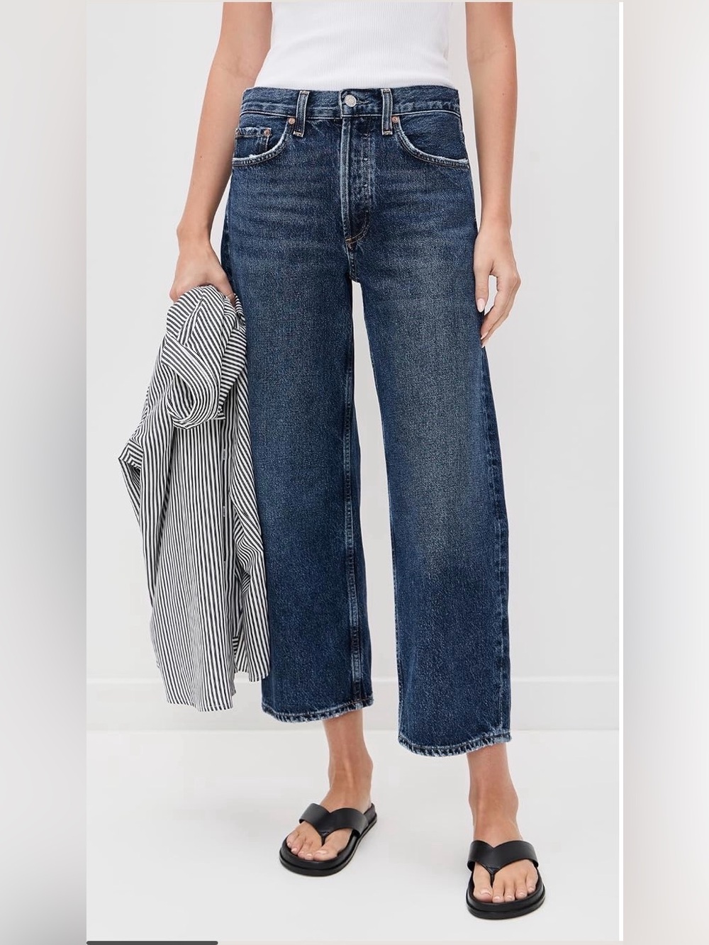 Agolde Arc Crop Jeans Shortwave Wash S26